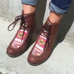 Anthropologie wedge boots 6.5